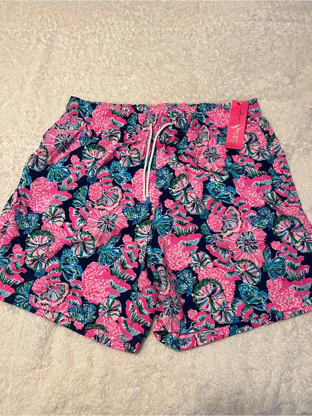 Lilly Pulitzer Men’s Capri Swim Trunks Oyster Bay Navy